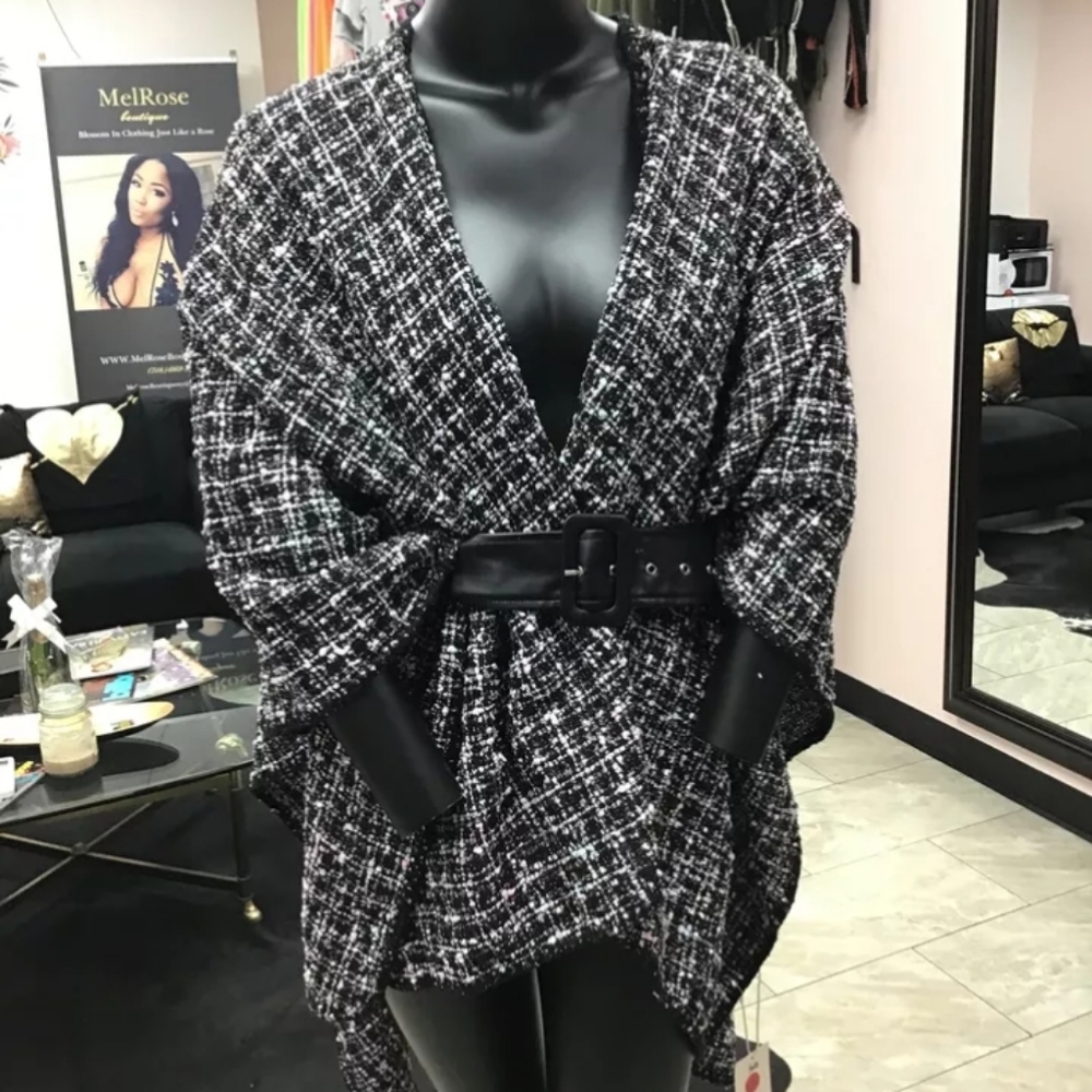 Checkered kimono